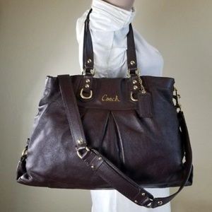 🚫SOLD🚫Coach Ashley Carryall Satchel Brown Purse